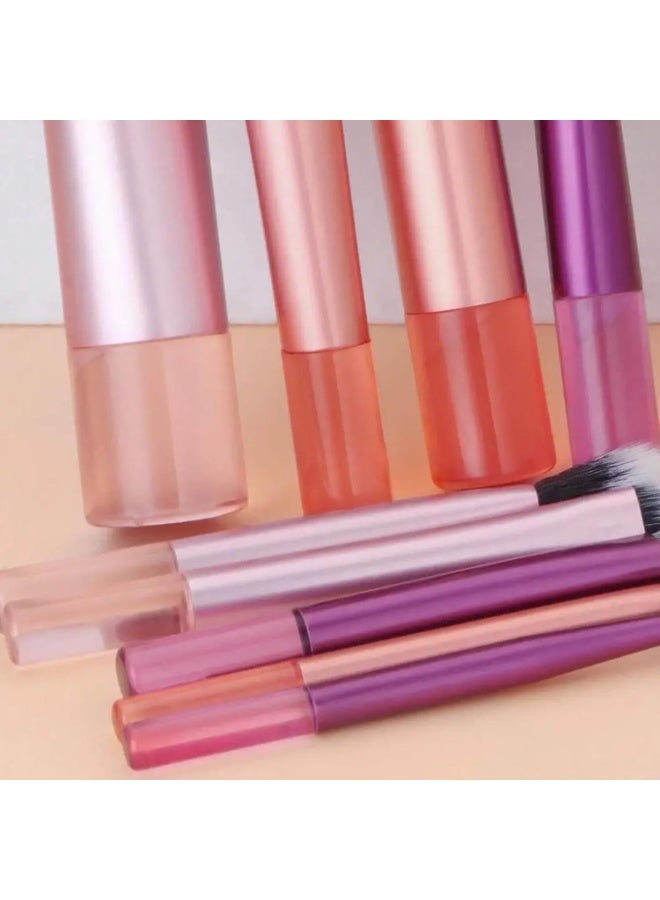 10 Pcs Mini Makeup Brushes Set with Portable Pouch, Travel Size Makeup Brush Kit for Foundation - Image 5